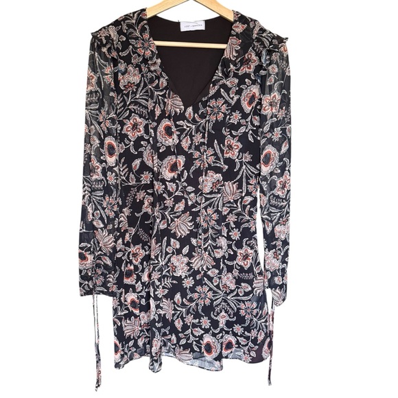 Anthropologie Dresses & Skirts - Lost + Wander Anthropologie Eclipse of the Heart Floral Mini Dress Womens Medium